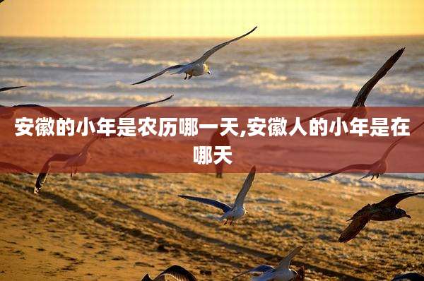 安徽的小年是农历哪一天,安徽人的小年是在哪天