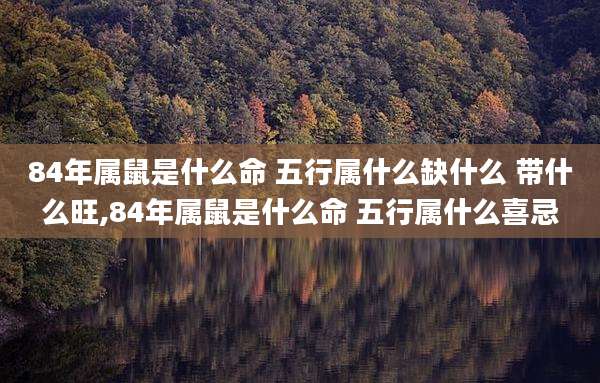 84年属鼠是什么命 五行属什么缺什么 带什么旺,84年属鼠是什么命 五行属什么喜忌