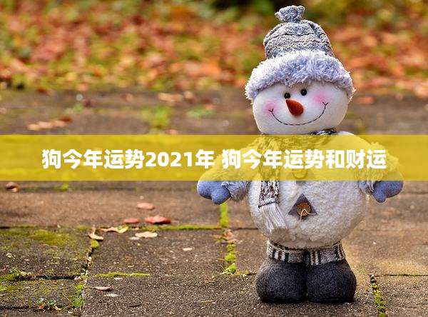 狗今年运势2021年 狗今年运势和财运