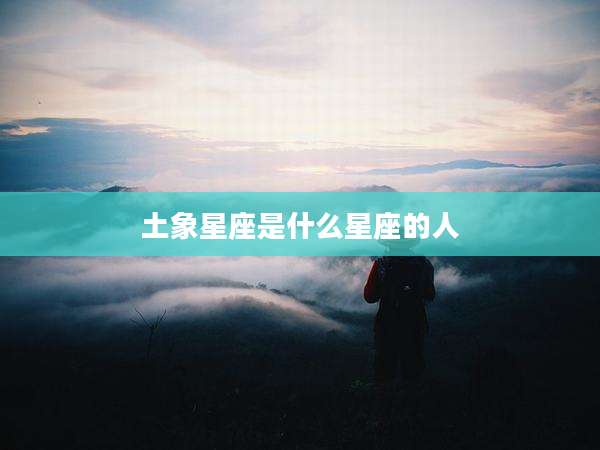 土象星座是什么星座的人