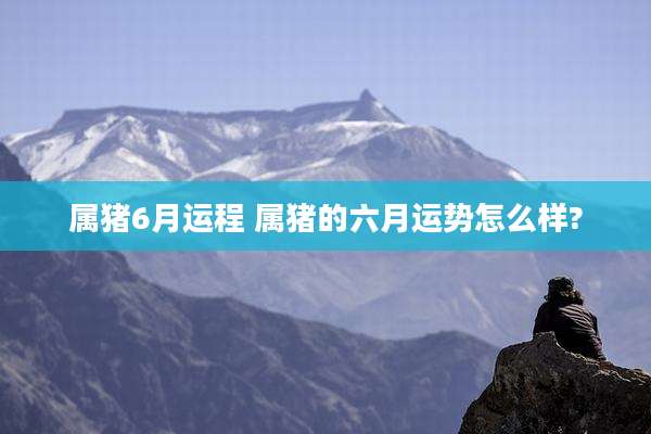 属猪6月运程 属猪的六月运势怎么样?