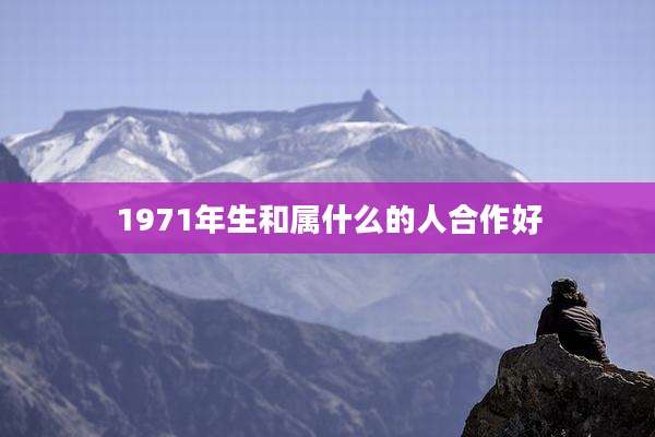 1971年生和属什么的人合作好