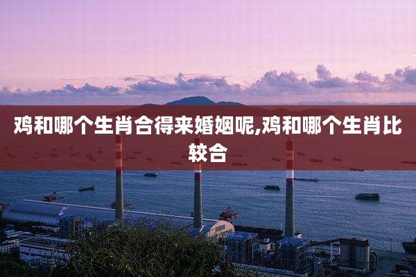 鸡和哪个生肖合得来婚姻呢,鸡和哪个生肖比较合