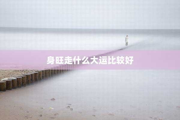 身旺走什么大运比较好