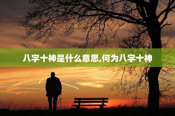 八字十神是什么意思,何为八字十神