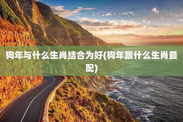 狗年与什么生肖结合为好(狗年跟什么生肖最配)