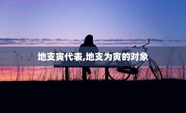 地支寅代表,地支为寅的对象
