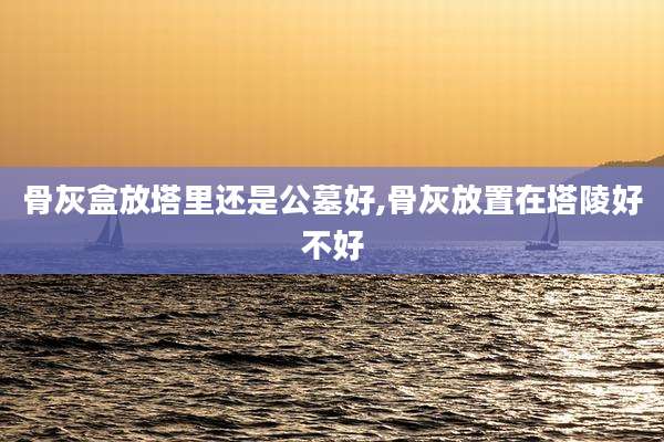 骨灰盒放塔里还是公墓好,骨灰放置在塔陵好不好