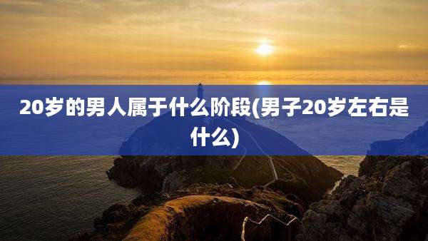 20岁的男人属于什么阶段(男子20岁左右是什么)