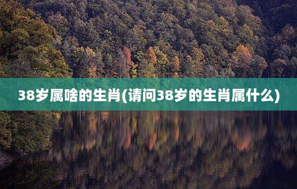 38岁属啥的生肖(请问38岁的生肖属什么)