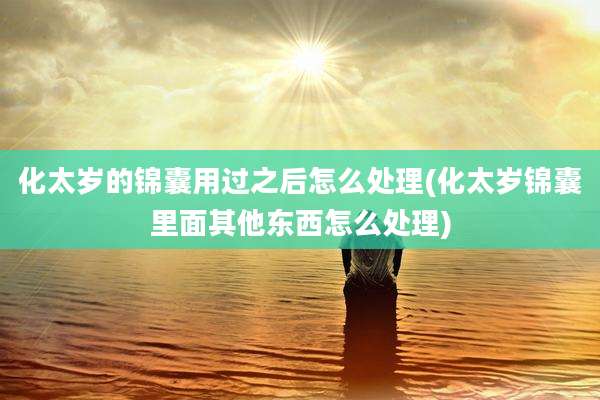 化太岁的锦囊用过之后怎么处理(化太岁锦囊里面其他东西怎么处理)