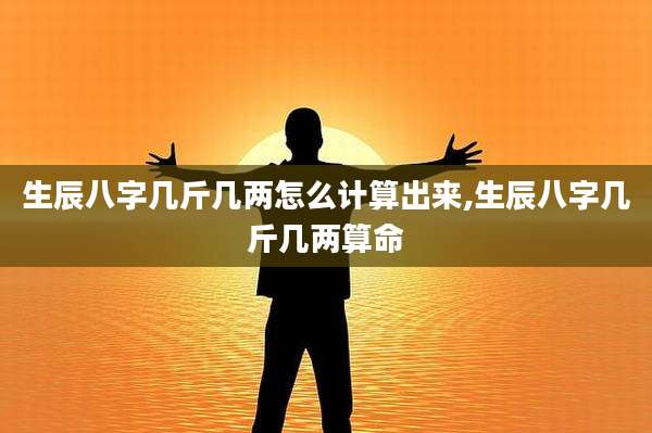 生辰八字几斤几两怎么计算出来,生辰八字几斤几两算命
