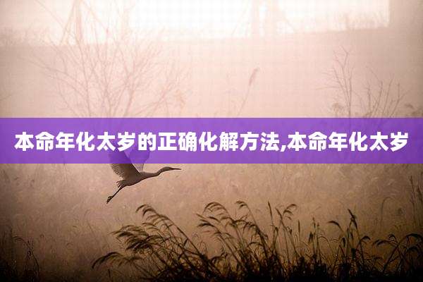 本命年化太岁的正确化解方法,本命年化太岁