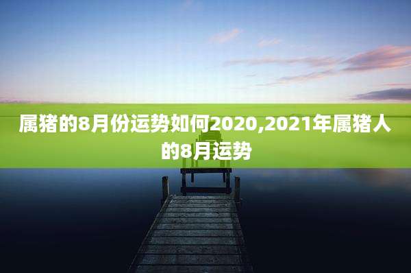 属猪的8月份运势如何2020,2021年属猪人的8月运势