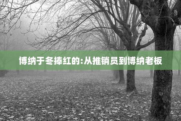 博纳于冬捧红的:从推销员到博纳老板