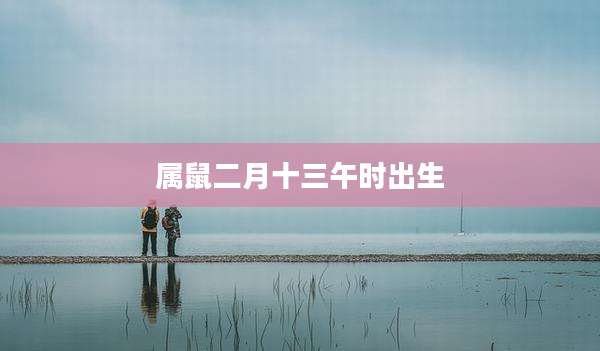 属鼠二月十三午时出生