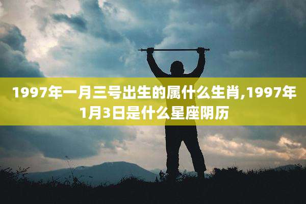 1997年一月三号出生的属什么生肖,1997年1月3日是什么星座阴历