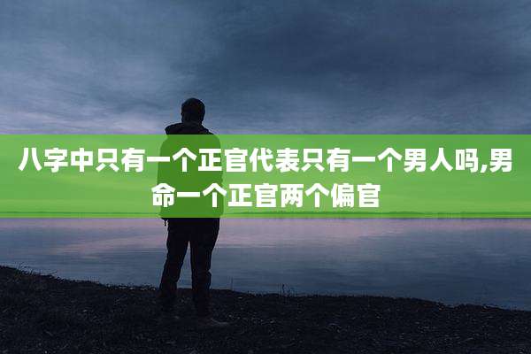 八字中只有一个正官代表只有一个男人吗,男命一个正官两个偏官