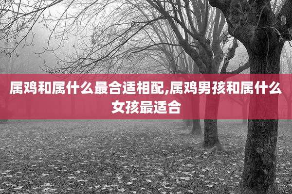 属鸡和属什么最合适相配,属鸡男孩和属什么女孩最适合