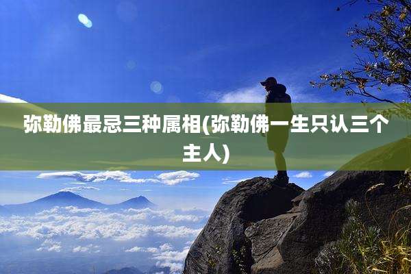 弥勒佛最忌三种属相(弥勒佛一生只认三个主人)
