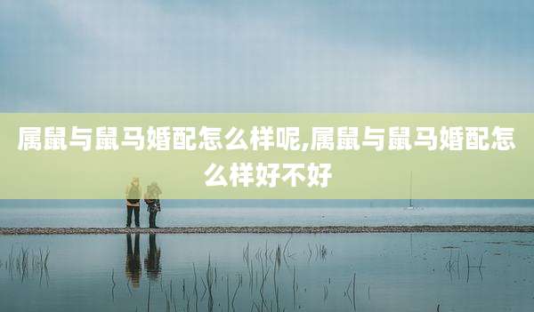属鼠与鼠马婚配怎么样呢,属鼠与鼠马婚配怎么样好不好