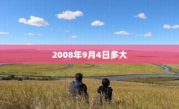 2008年9月4日多大