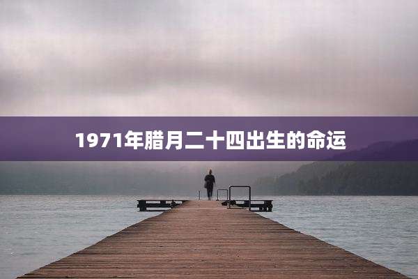 1971年腊月二十四出生的命运