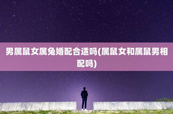 男属鼠女属兔婚配合适吗(属鼠女和属鼠男相配吗)