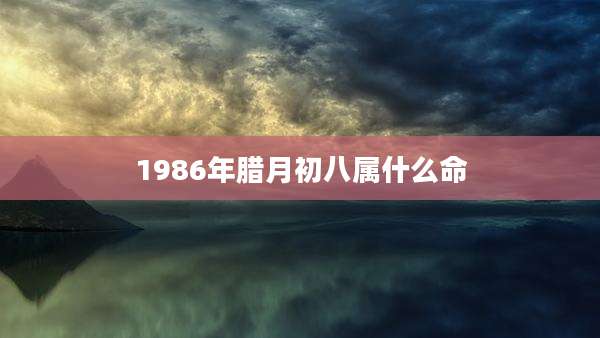 1986年腊月初八属什么命
