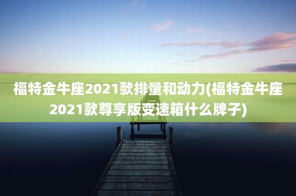 福特金牛座2021款排量和动力(福特金牛座2021款尊享版变速箱什么牌子)