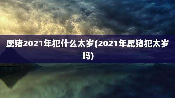 属猪2021年犯什么太岁(2021年属猪犯太岁吗)