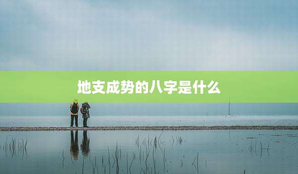 地支成势的八字是什么