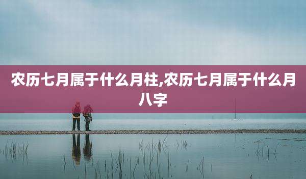 农历七月属于什么月柱,农历七月属于什么月八字