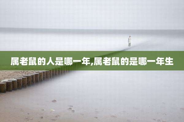 属老鼠的人是哪一年,属老鼠的是哪一年生