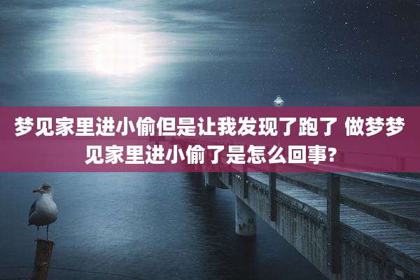 梦见家里进小偷但是让我发现了跑了 做梦梦见家里进小偷了是怎么回事?