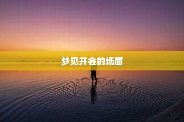梦见开会的场面