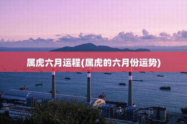 属虎六月运程(属虎的六月份运势)