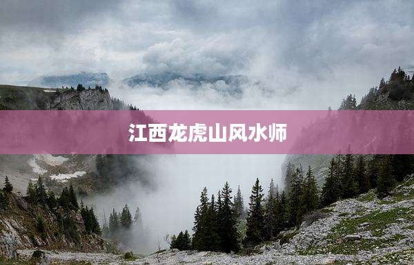 江西龙虎山风水师