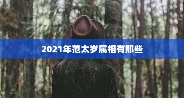 2021年范太岁属相有那些