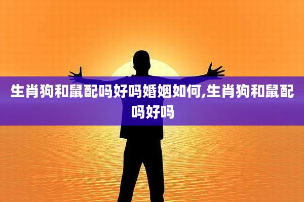 生肖狗和鼠配吗好吗婚姻如何,生肖狗和鼠配吗好吗