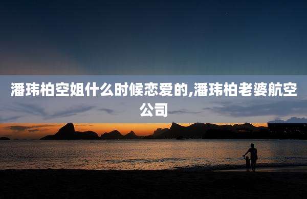 潘玮柏空姐什么时候恋爱的,潘玮柏老婆航空公司