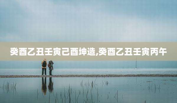 癸酉乙丑壬寅己酉坤造,癸酉乙丑壬寅丙午