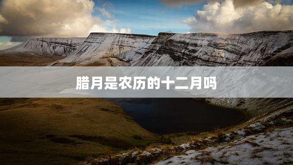 腊月是农历的十二月吗