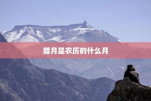 腊月是农历的什么月