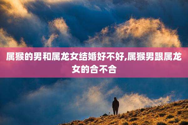 属猴的男和属龙女结婚好不好,属猴男跟属龙女的合不合
