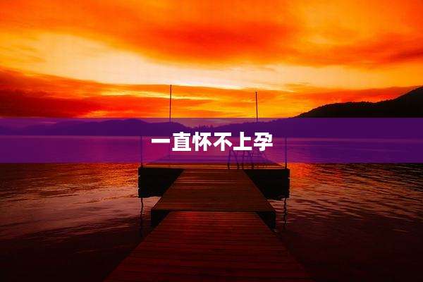 一直怀不上孕