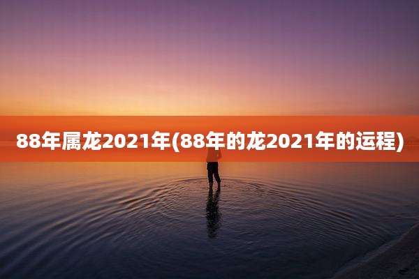 88年属龙2021年(88年的龙2021年的运程)