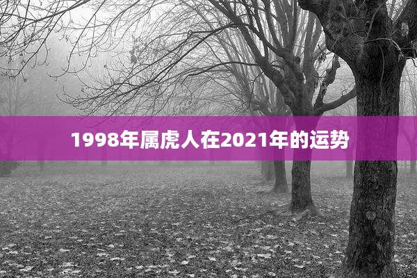 1998年属虎人在2021年的运势
