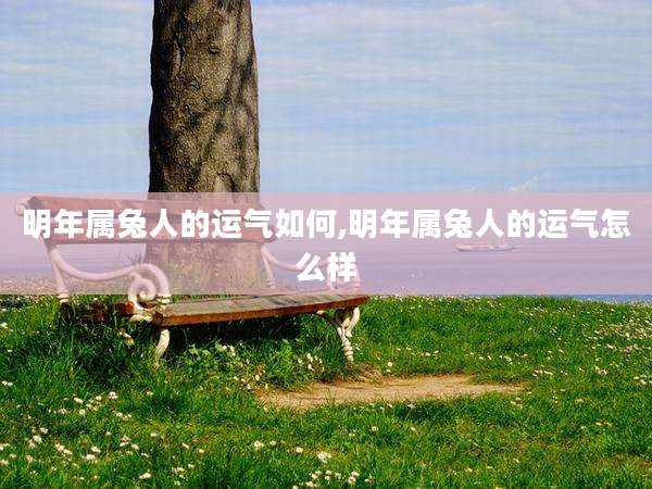 明年属兔人的运气如何,明年属兔人的运气怎么样