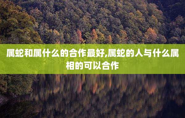 属蛇和属什么的合作最好,属蛇的人与什么属相的可以合作